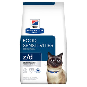 힐스 프리스크립션 다이어트 z/d 하이드롤라이즈드 치킨 플레이버 반려묘용 건사료 1.81kg